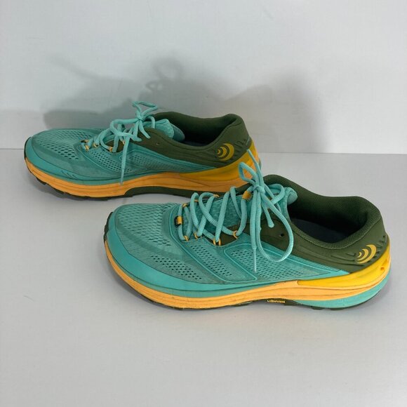 Topo Athletic Ultraventure 2 Trail Running Shoes Women’s Size 11 Turquoise Gold - Picture 8 of 12